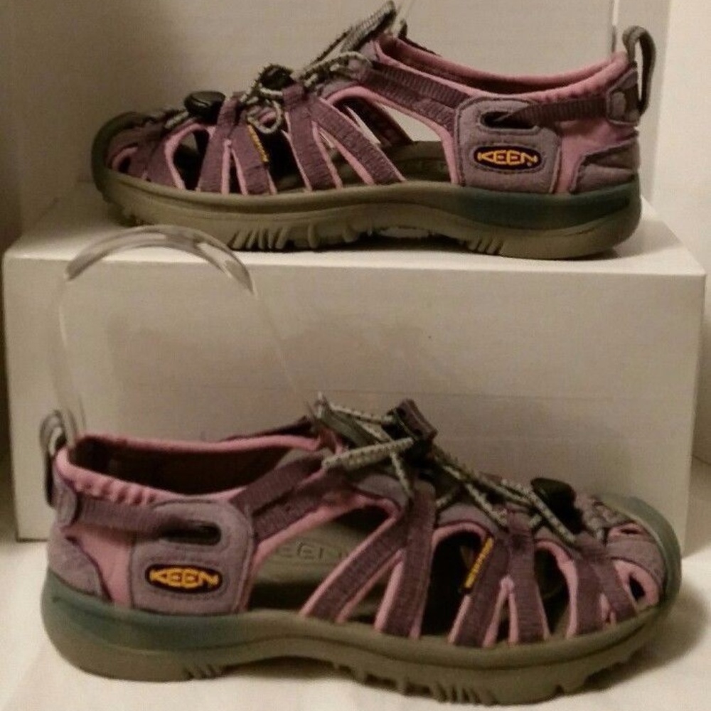 VGUC KEEN Waterproof Pink Purple Canvas Sandal