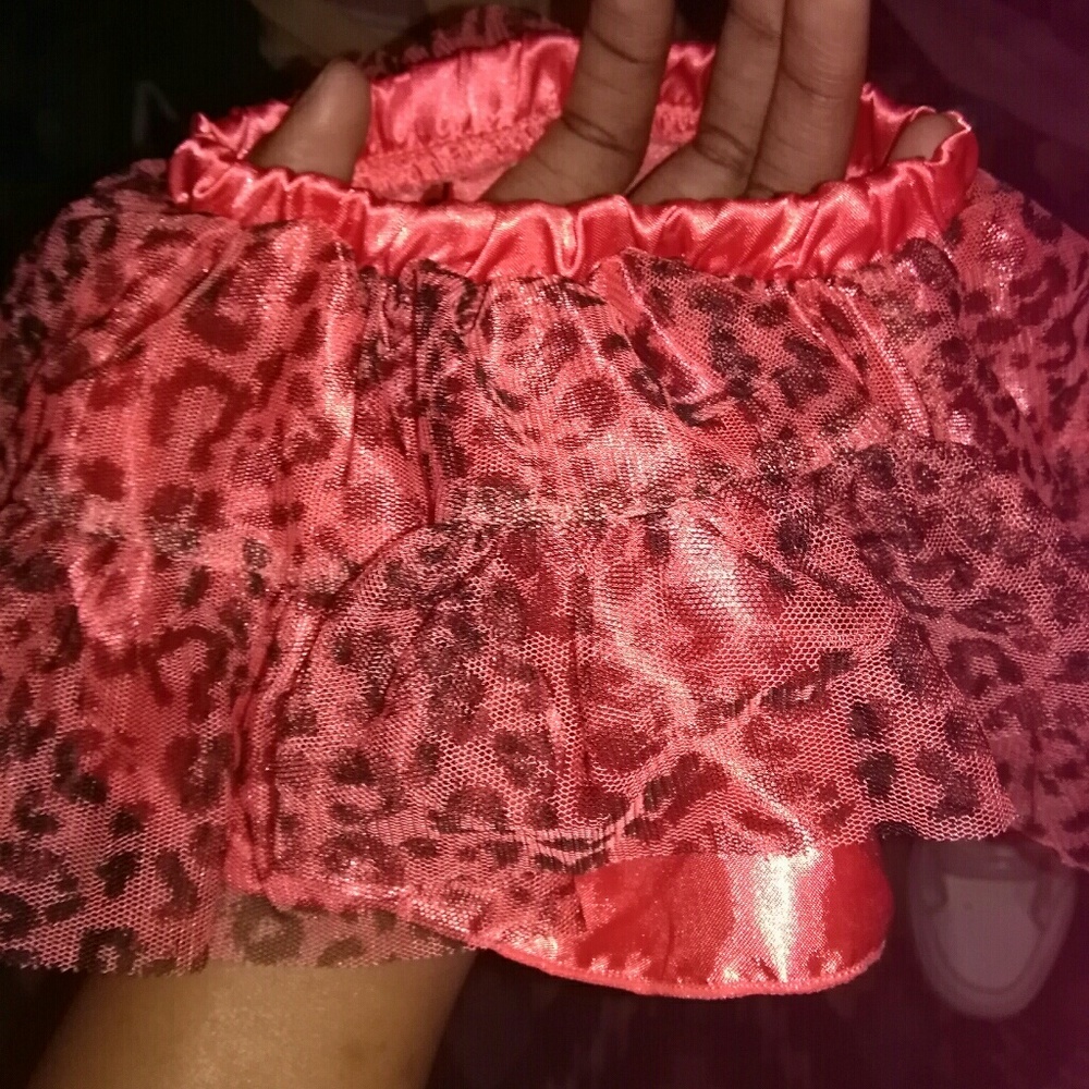peach leopard print tutu