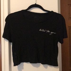 "Killin' the game" crop top