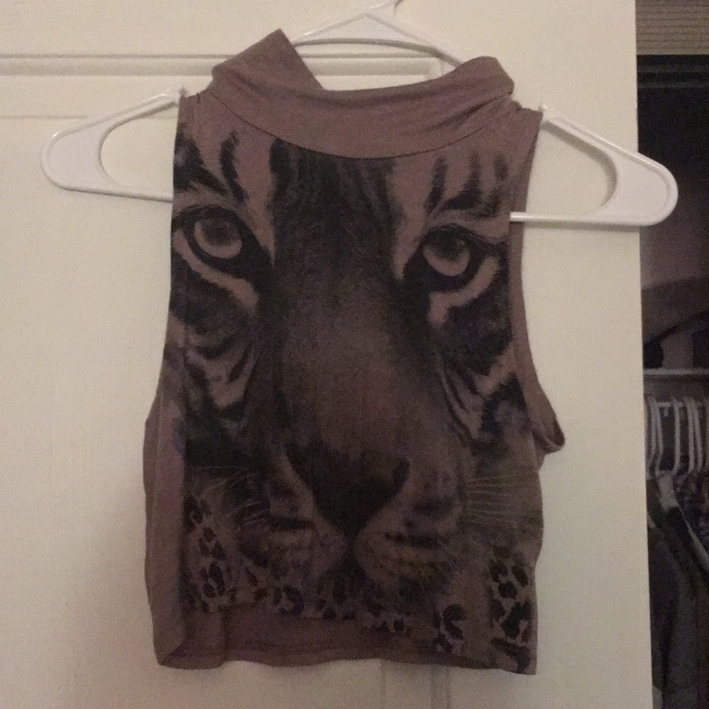 Tiger crop top