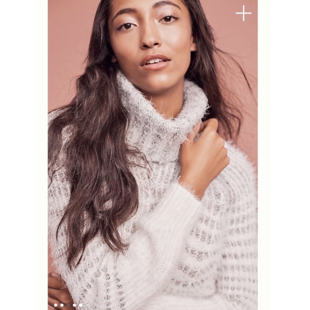 Anthro Sleeping on Snow Eyelash Sweater Dress - Picture 4 of 6