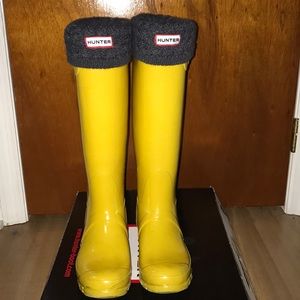 Hunter Basket-Weave Knit Welly Socks