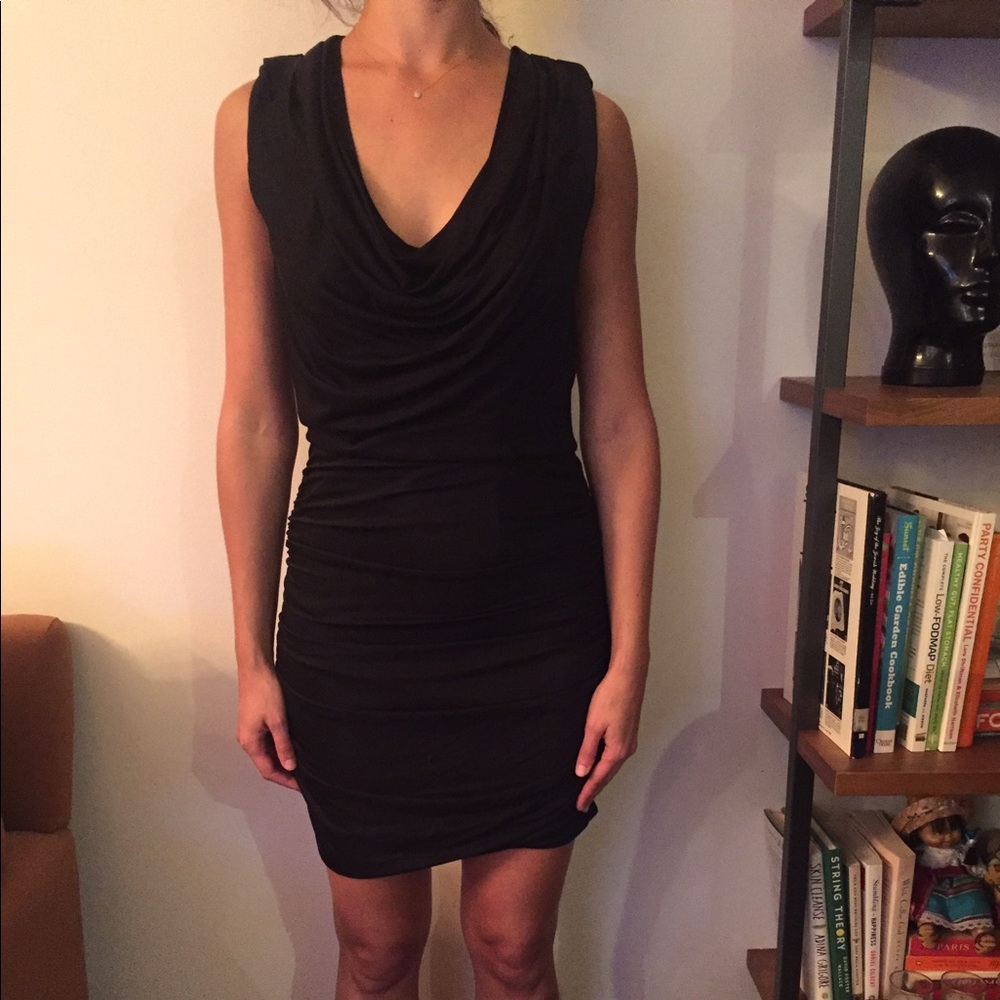 Golden black dress