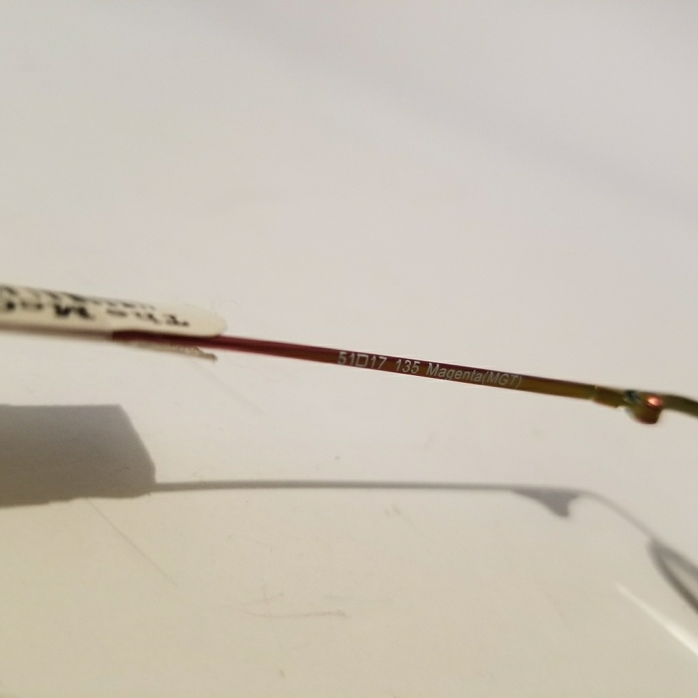 Totally Rimless Rx Glasses Magenta - Picture 3 of 4