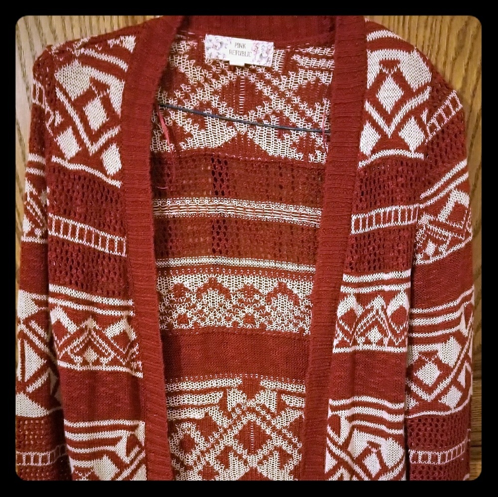 Pink republic cardigan