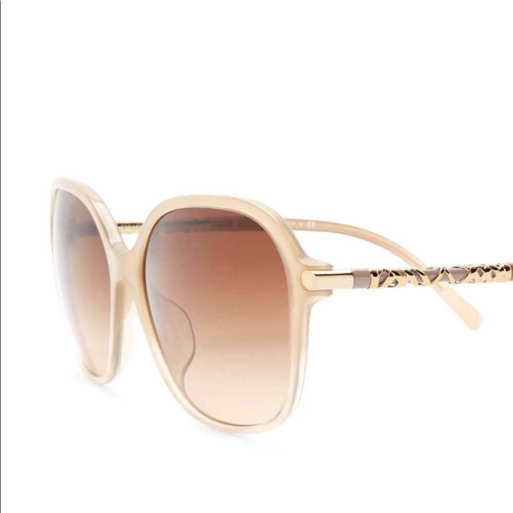 Burberry Beige Oversized Sunglasses