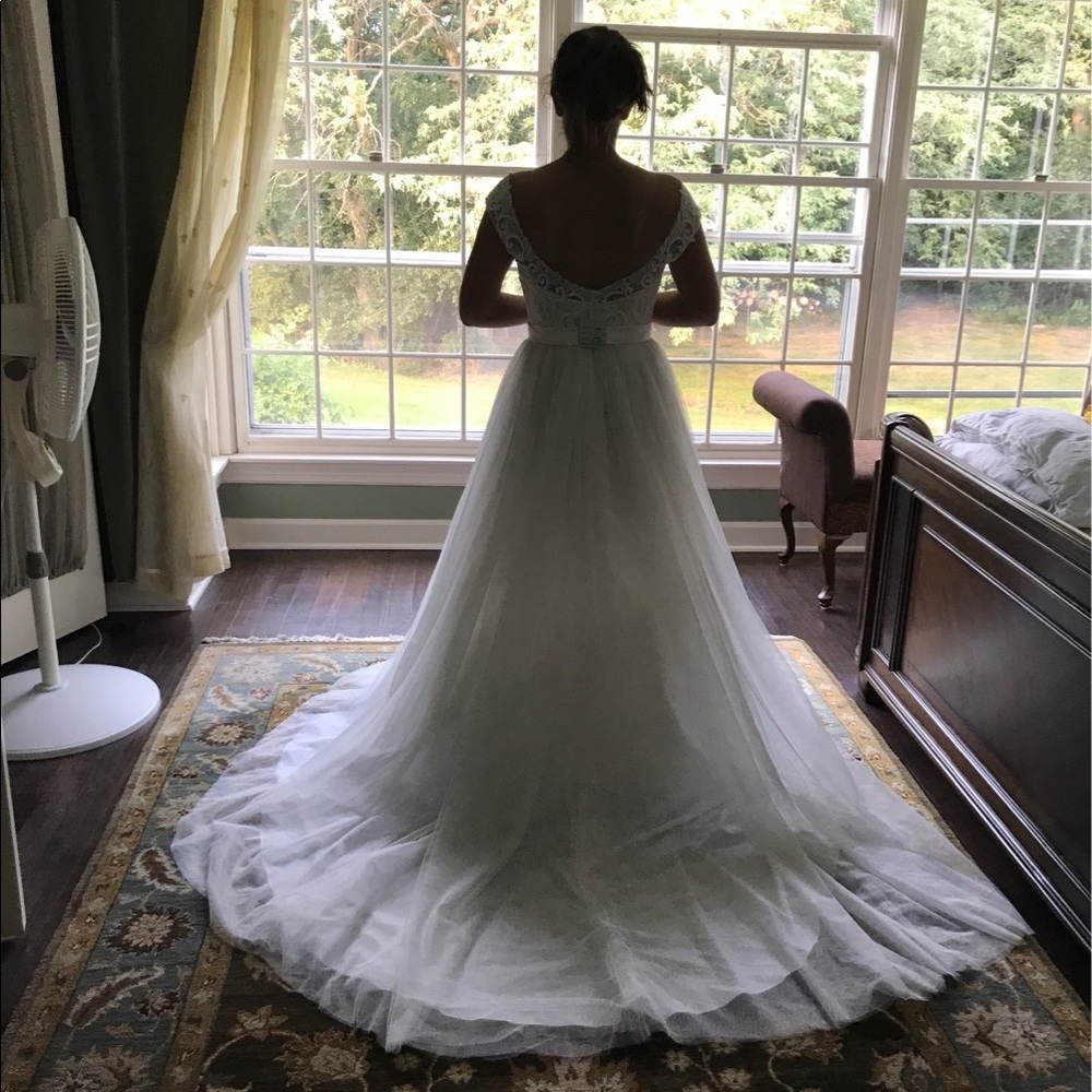 David's Bridal Wedding Dress - Picture 1 of 7