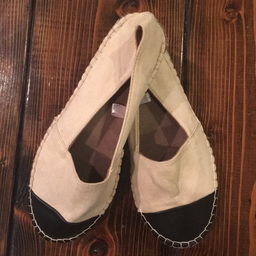 Women's Black/Cream Mossimo - Flat Espadrilles