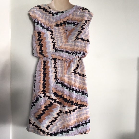 JESSICA SIMPSON Geometric print professional dress - Picture 4 of 6