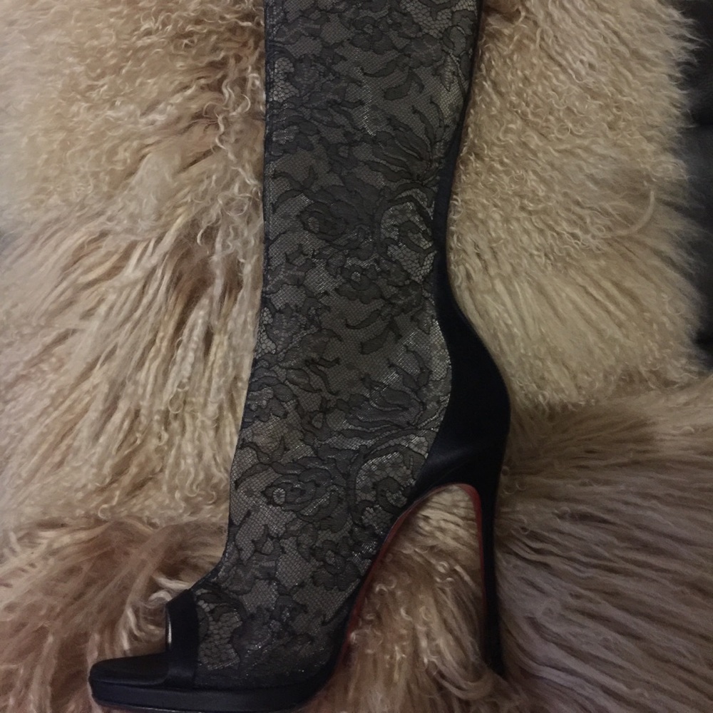 Louboutin Long Lace Boots