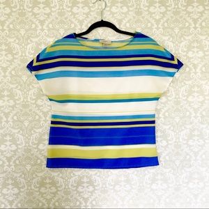 Loft bright striped top