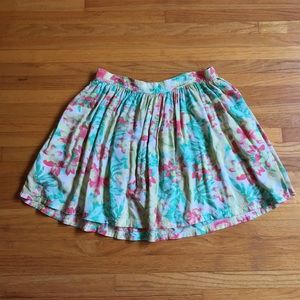 AMERICAN EAGLE floral skater skirt