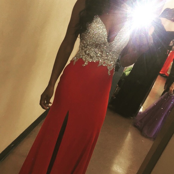 Red prom pageant dress - Picture 2 of 2