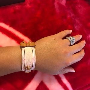 LOUIS VUITTON Pink Cherry Blossom ID Tag Bracelet LOUIS VUITTON Pink Cherry Blossom ID Tag Bracelet