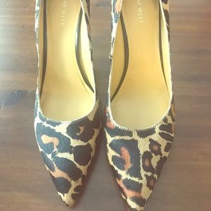 Nine West leopard print heels