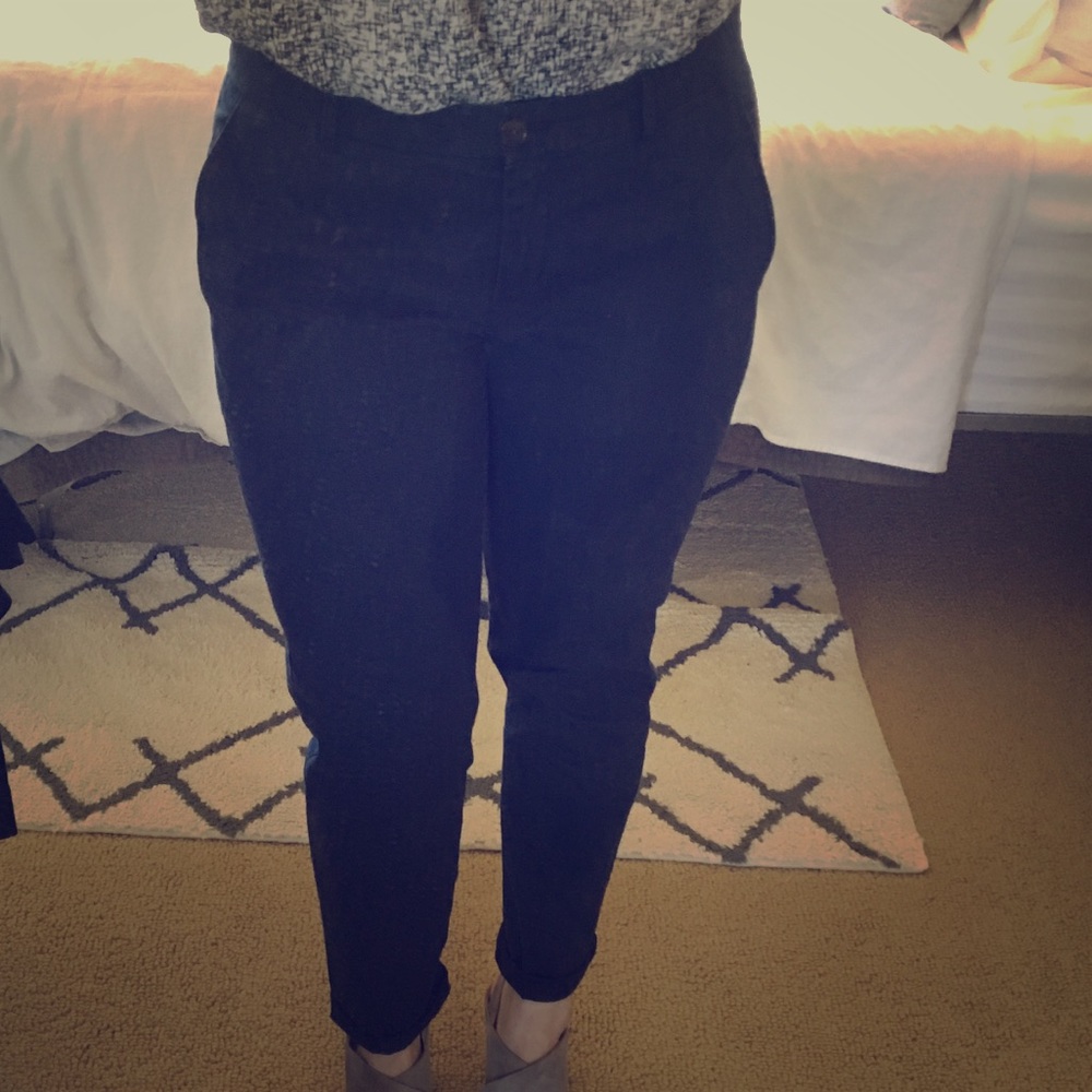 Gap Chinos - broken in fit, navy blue