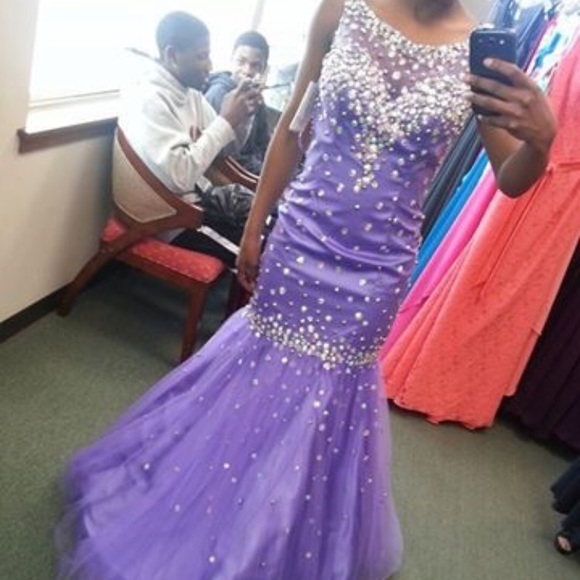 Purple prom pageant dress - Picture 2 of 3