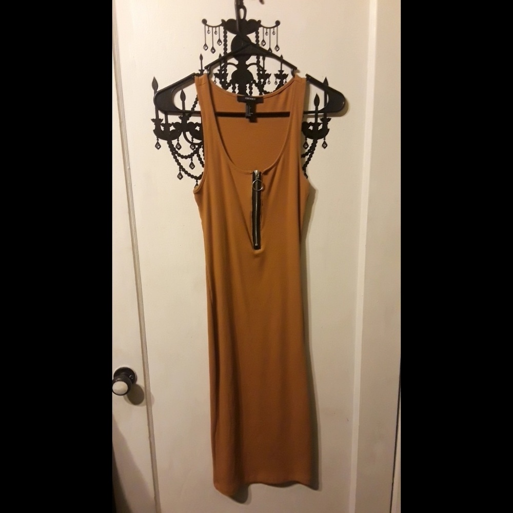 O Ring Zipper Dress