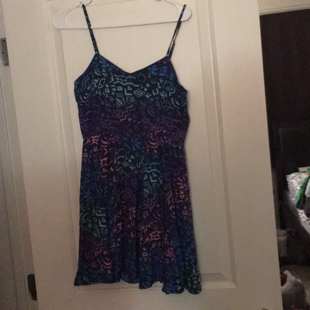 Tribal print spaghetti strapped dress