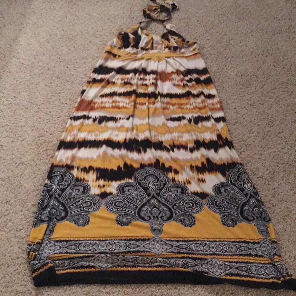 Maxi halted dress