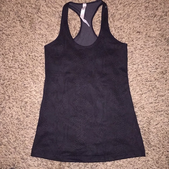 lululemon athletica Tops - Black lululemon racerback tank top size 8