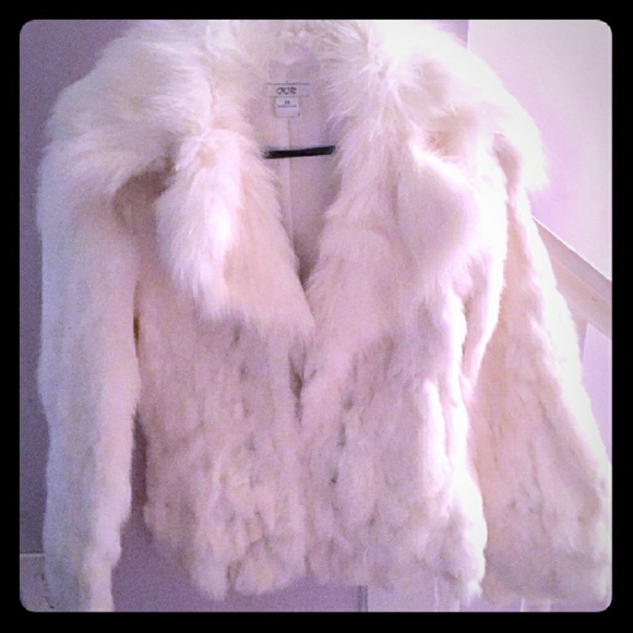 White Rabbit fur coat