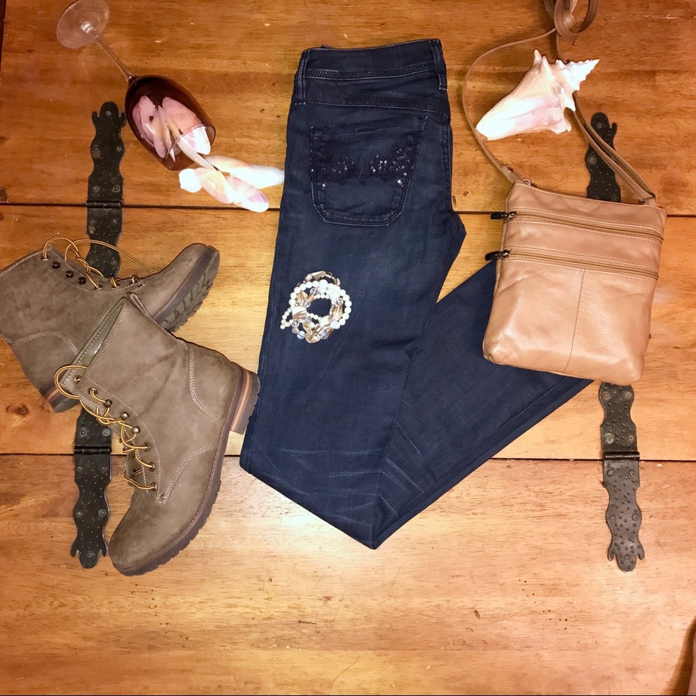 Diesel Low Rise Denim Straight Leg Jeans