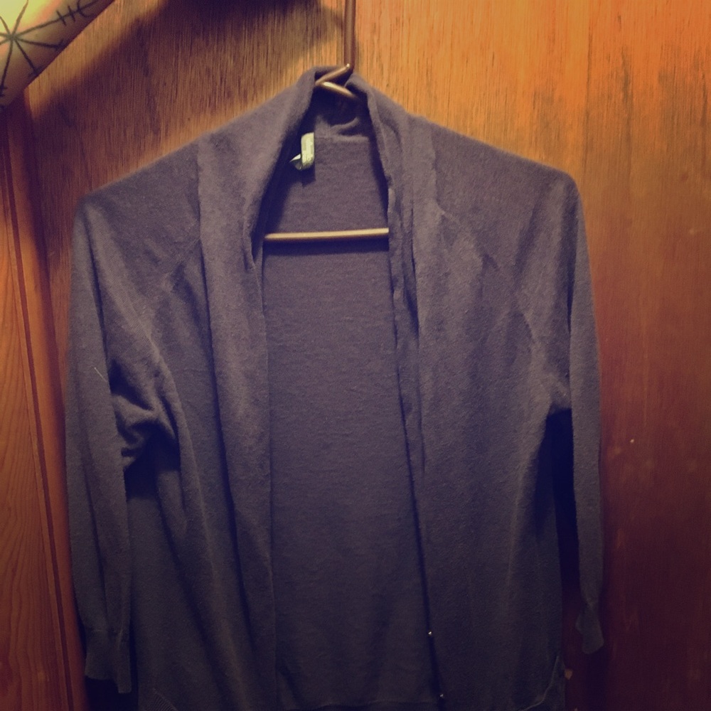 Purple button up cardigan