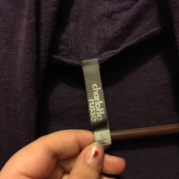 Purple button up cardigan - Picture 2 of 4