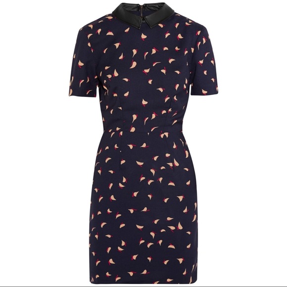 W118 NWT Navy Vivian Dress; Abstract Bird - Picture 5 of 8