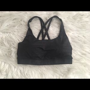 Black Lululemon Energy Sports Bra - Size 4