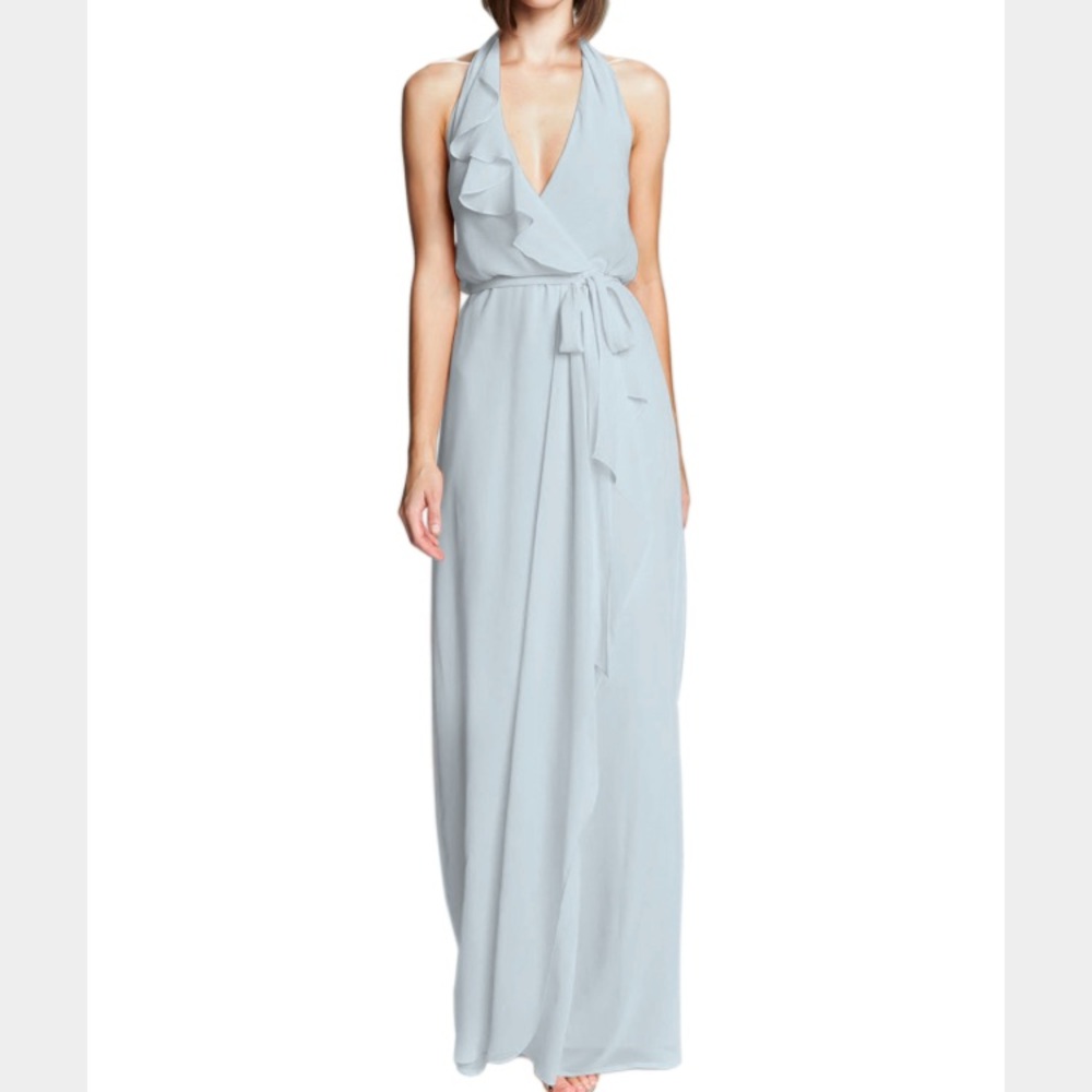 Amsale Erica Dress in Cloud-Selling after 3/8/18