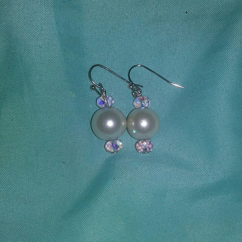 Faux Pearl Earrings