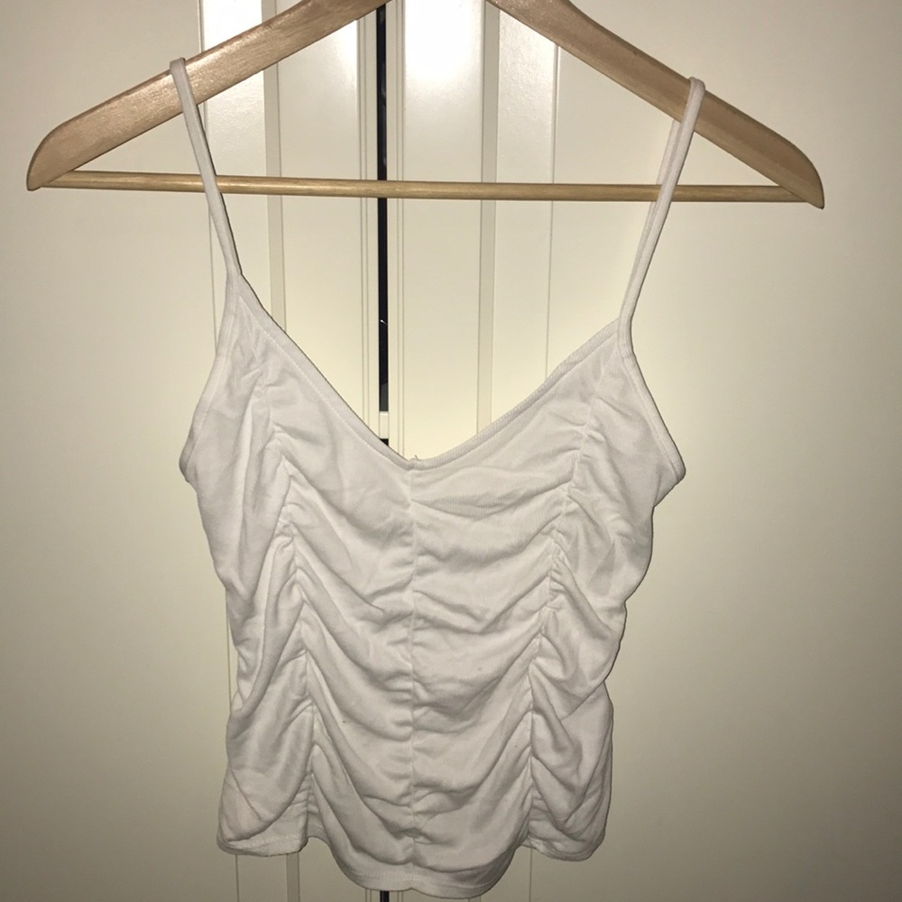 Urban Outfitters white ruffled tank top
