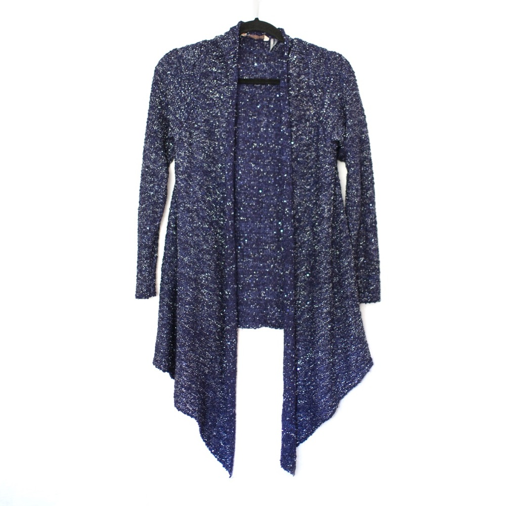 Glittery Dark blue cardigan