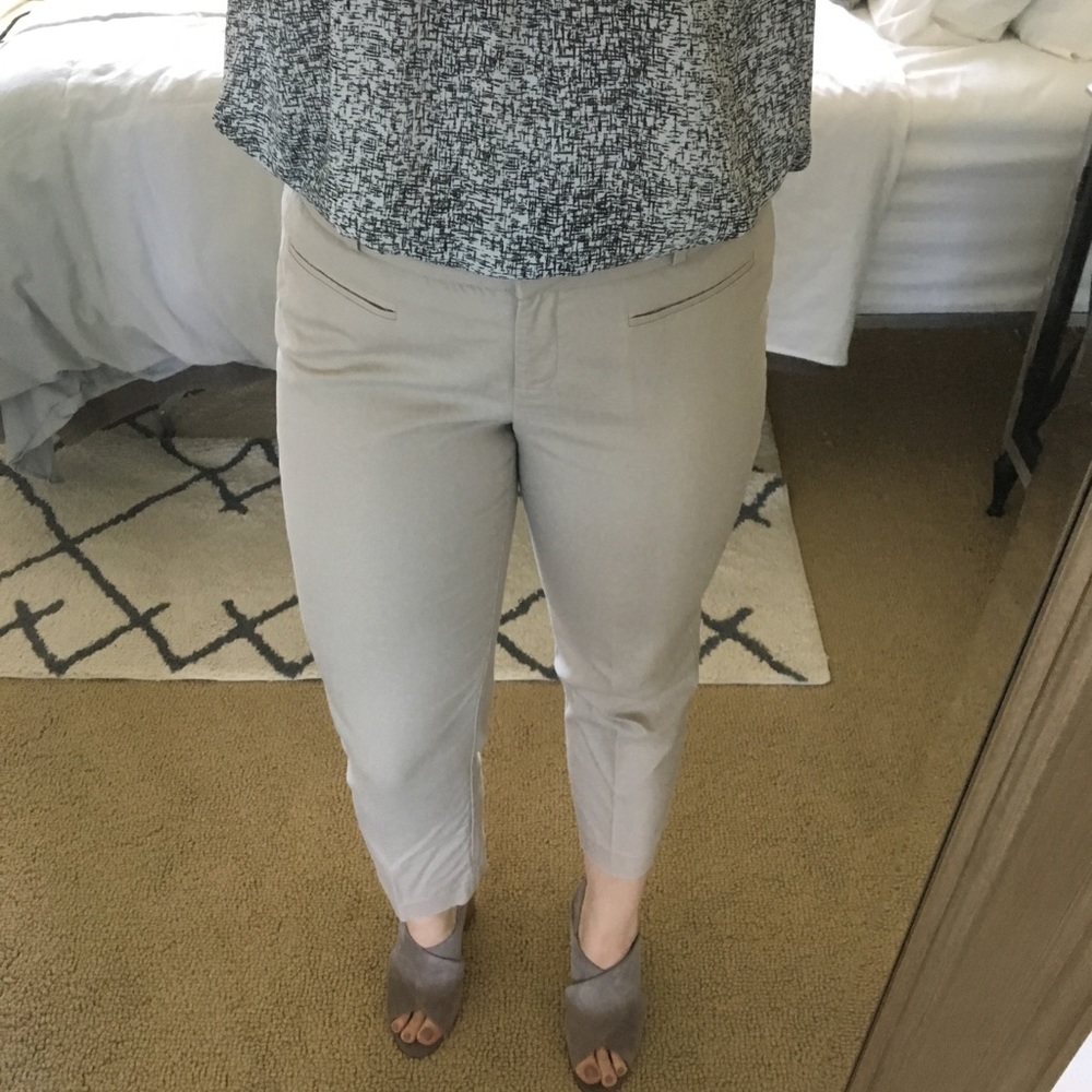 Trouser style capris