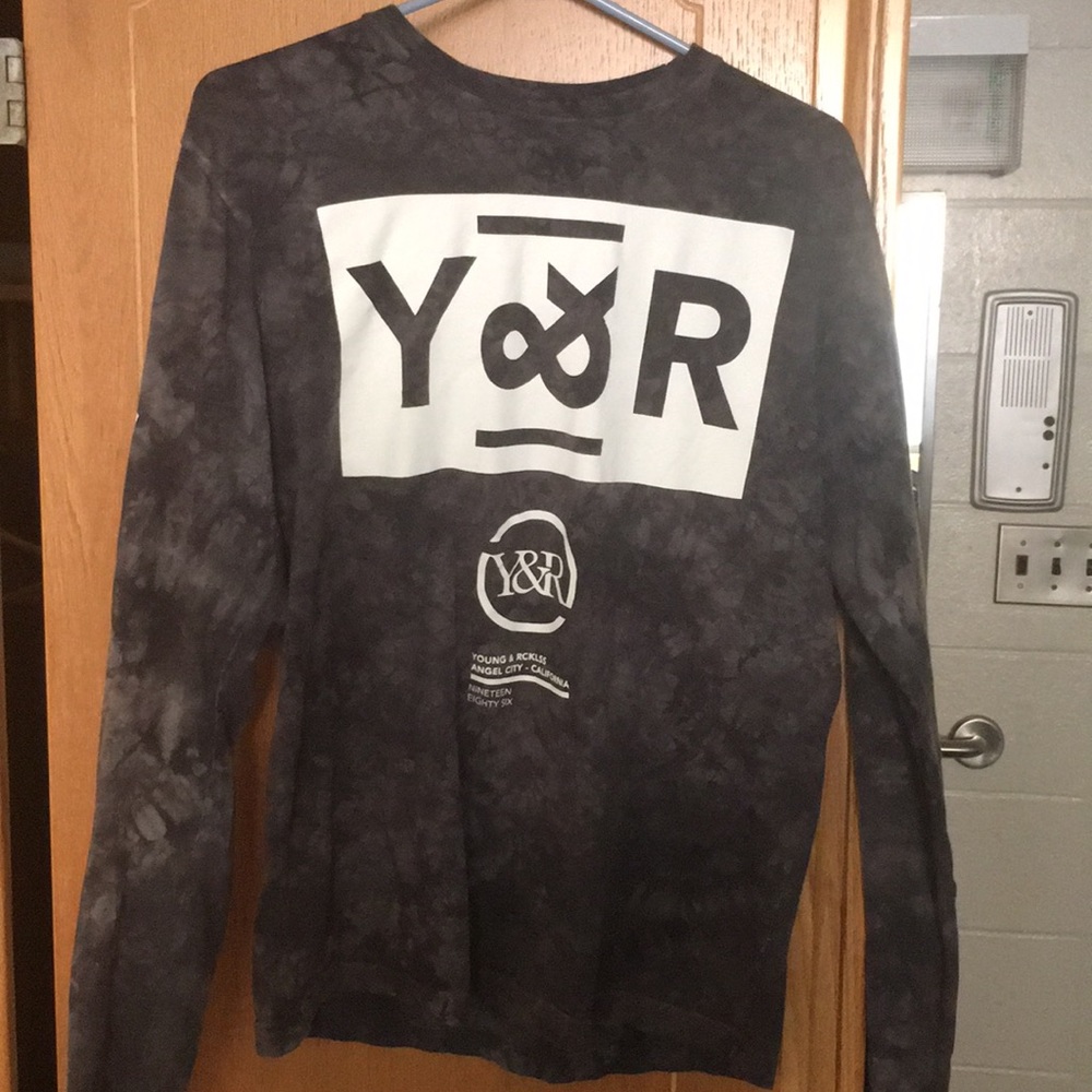 Y&R Long sleeve graphite shirt medium