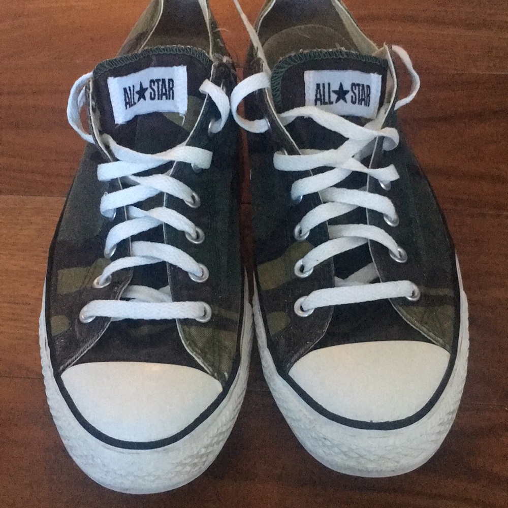 Camo converse shoes