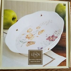 SOLD. Lenox Butterfly Meadow Pie Plate