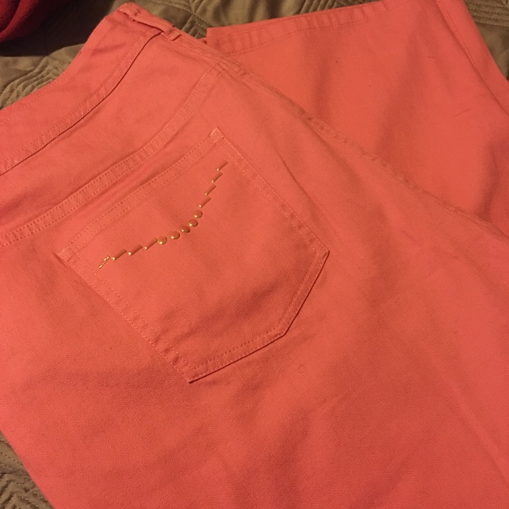 Jeweled crop jeans