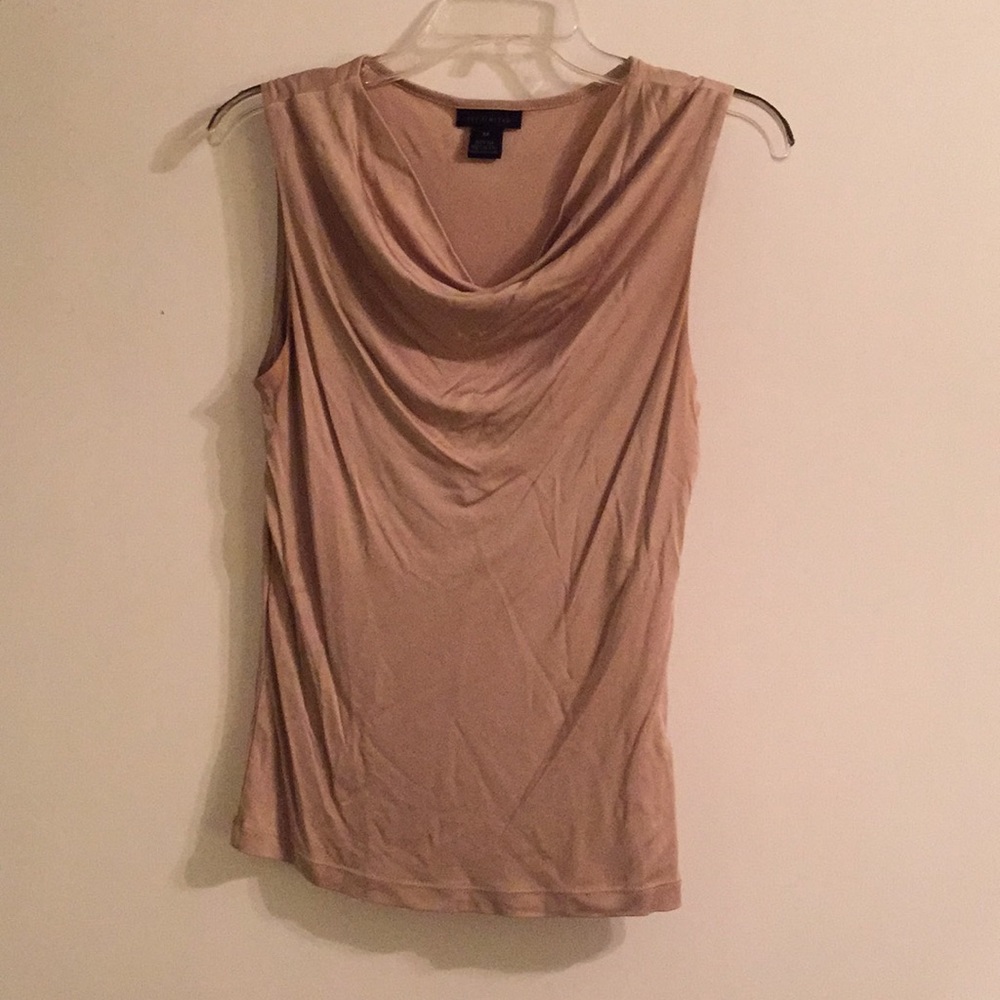 The Limited 100% silk blouse, tan, medium