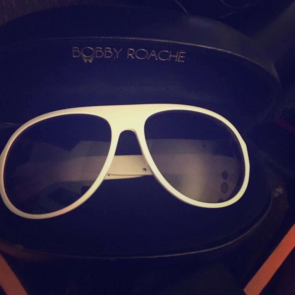 Bobby Roaché White Sunglasses