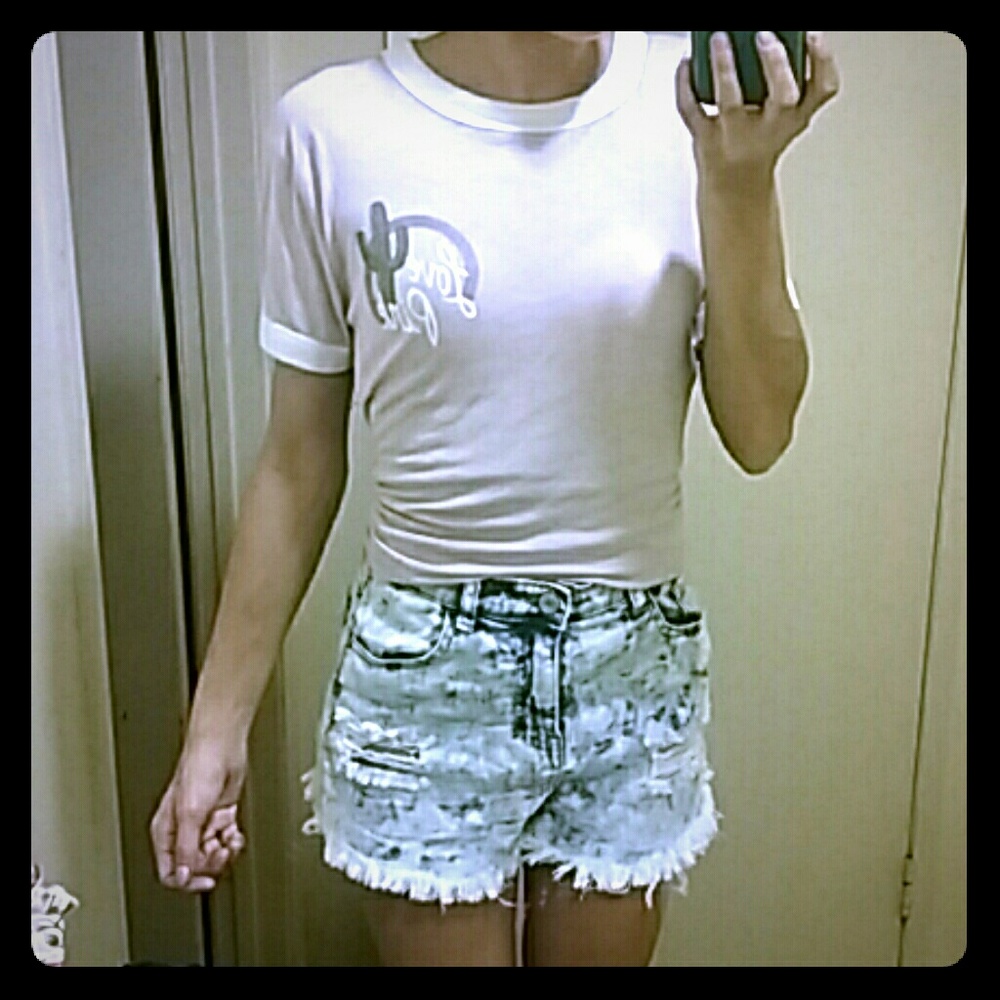 High waisted shorts