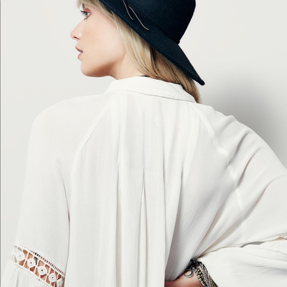 Sweet Soul Tunic DRESS Top Crochet Longsleeve - Picture 3 of 5