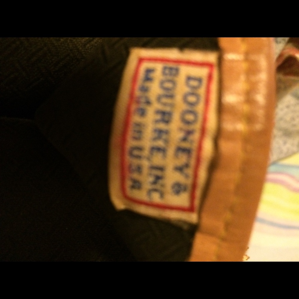 Vintage Dooney and Bourke red and tan purse