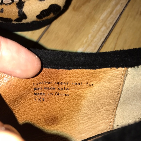 L.A.M.B Leopard print wedge booties - Picture 5 of 8