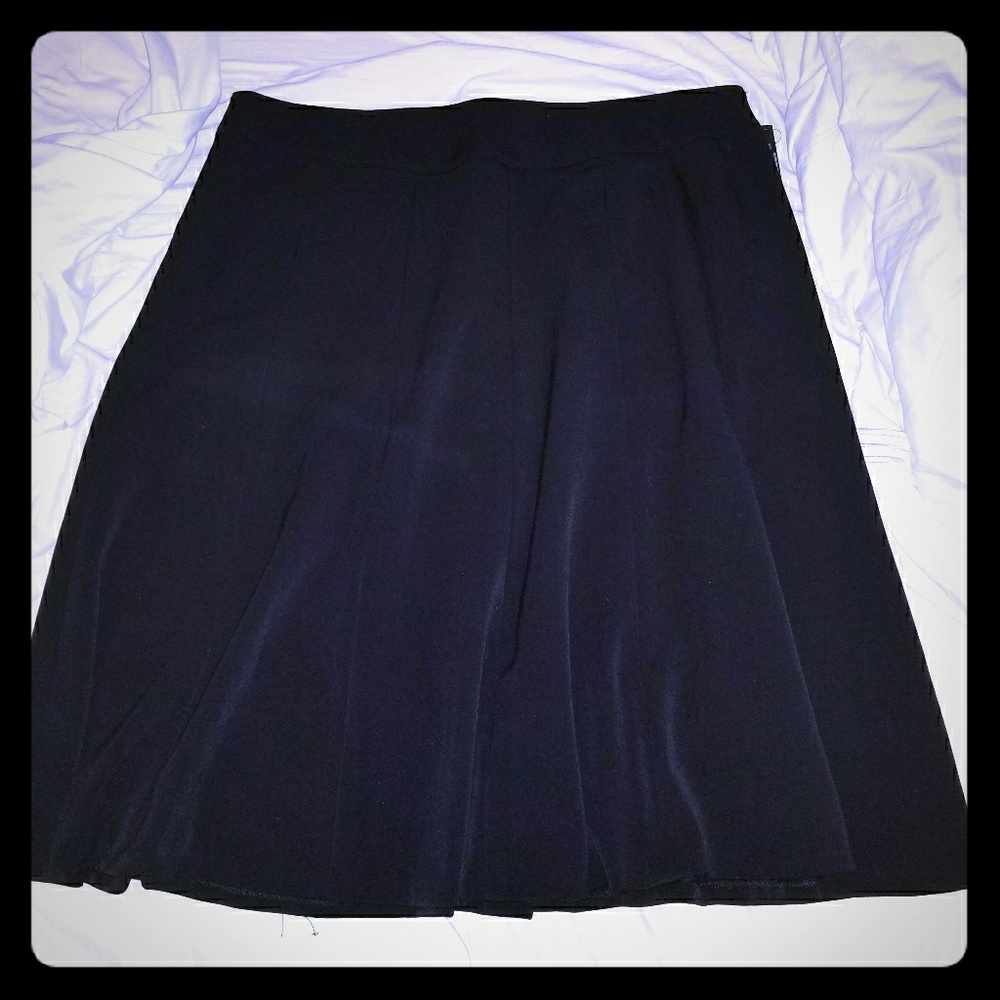 Black a-line skirt