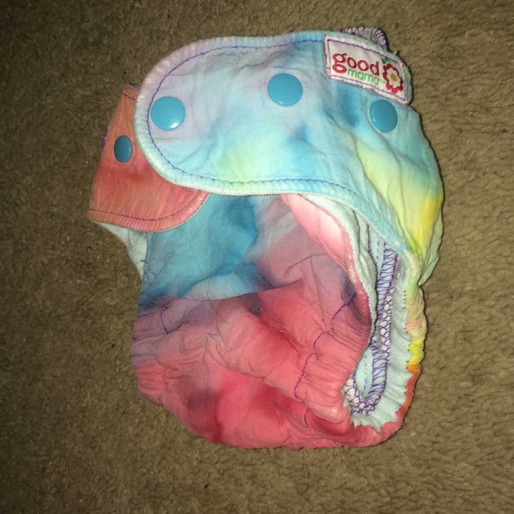 Good mama tie dye fitted diaper