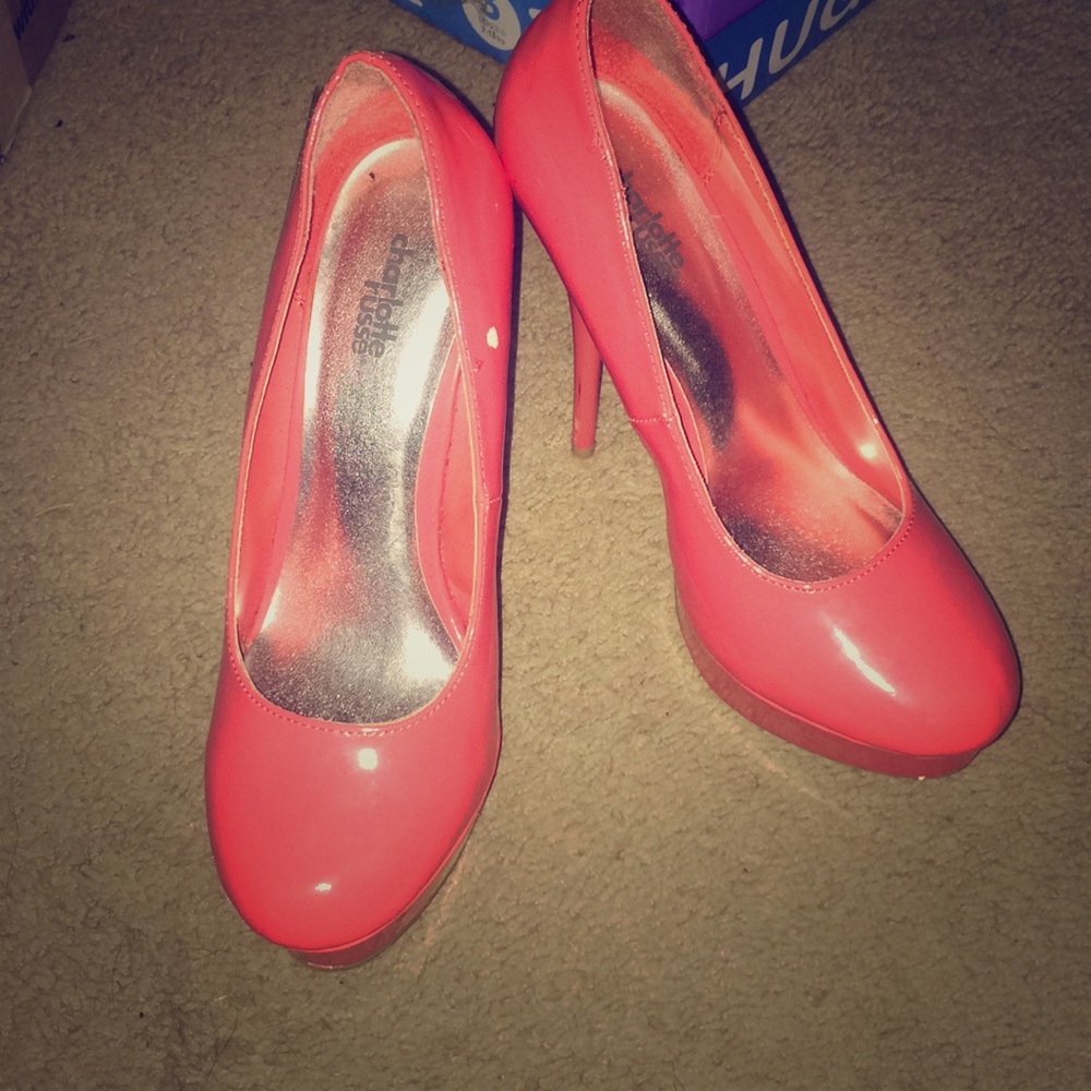 Charlotte Russe Peach/Pink heels