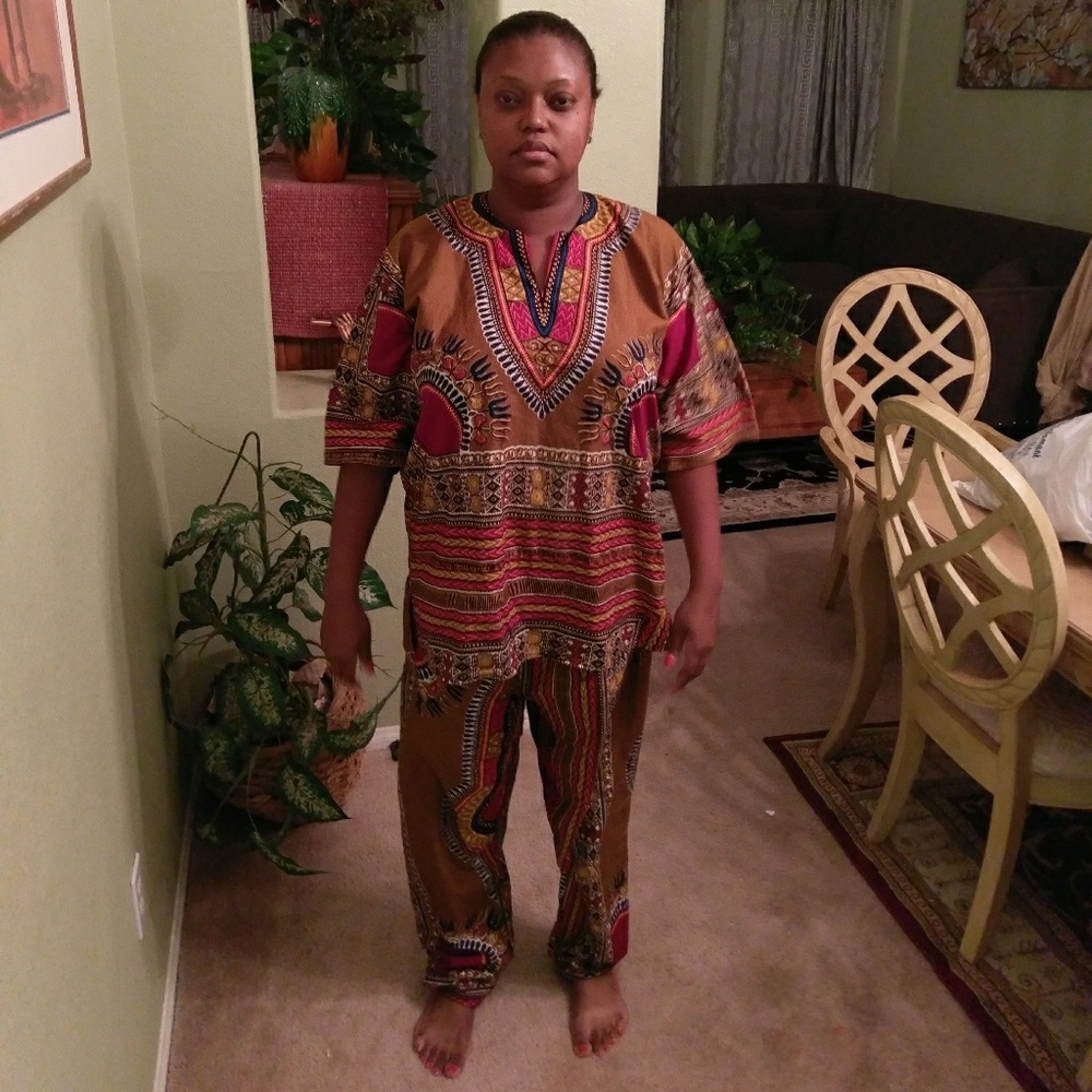 African dashikis from West Africa